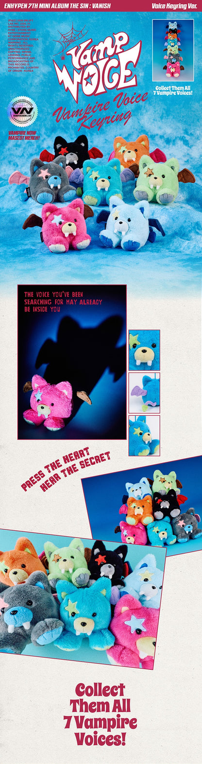 (Pre-order) ENHYPEN - [THE SIN: VANISH] (Voice Keyring ver.)(Random)