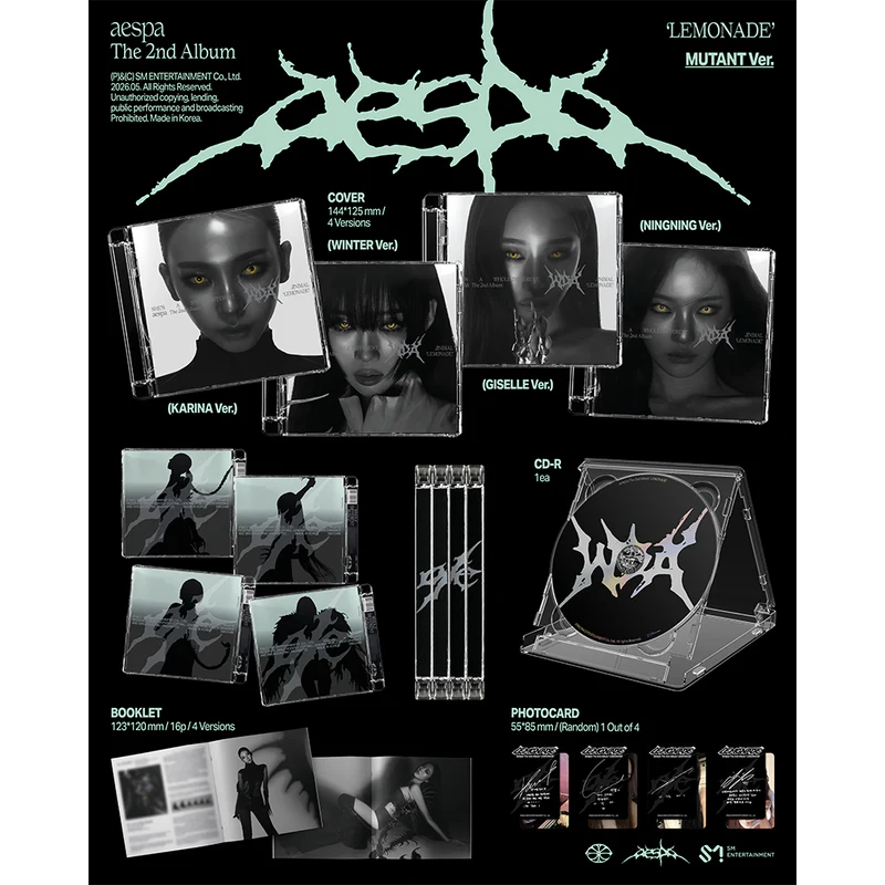 (Pre-order) AESPA - The 2nd Album [LEMONADE] (MUTANT Ver.)