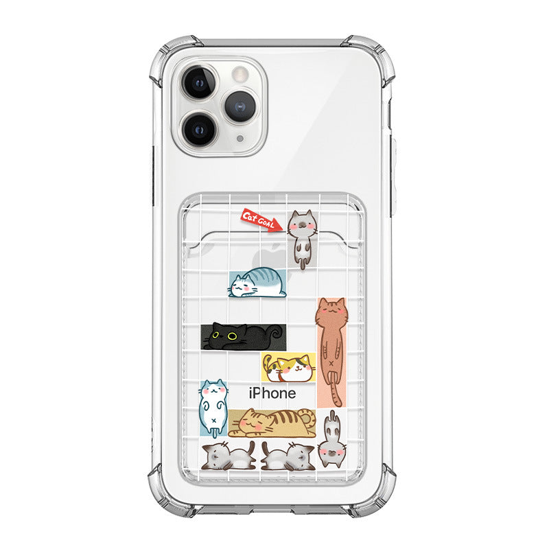 Cute Cartoon Animals iPhone Cases with Card Slot