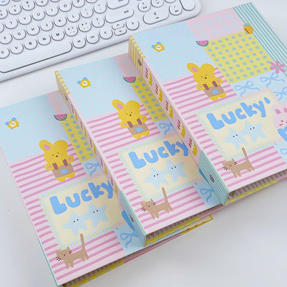 Hard Cover A5 Loose-leaf 4-Grid Photo Album Binder