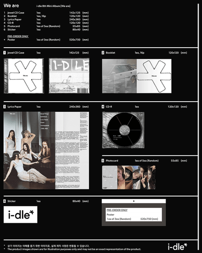I-DLE - 8th Mini Album [We are] (Jewel ver.)