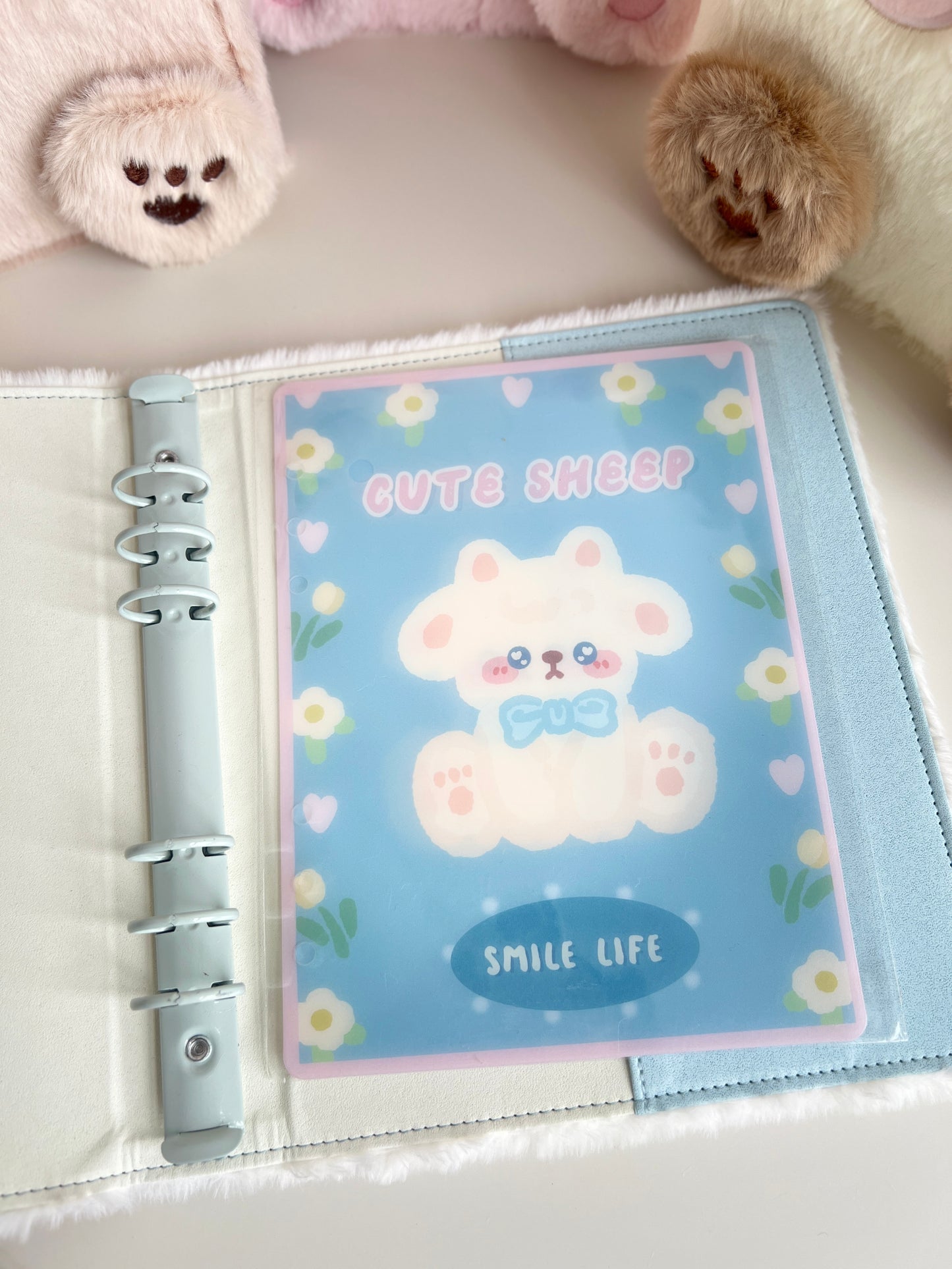 Furry Animals A5 Loose-leaf 4-Grid Photo Card Binder 2.0