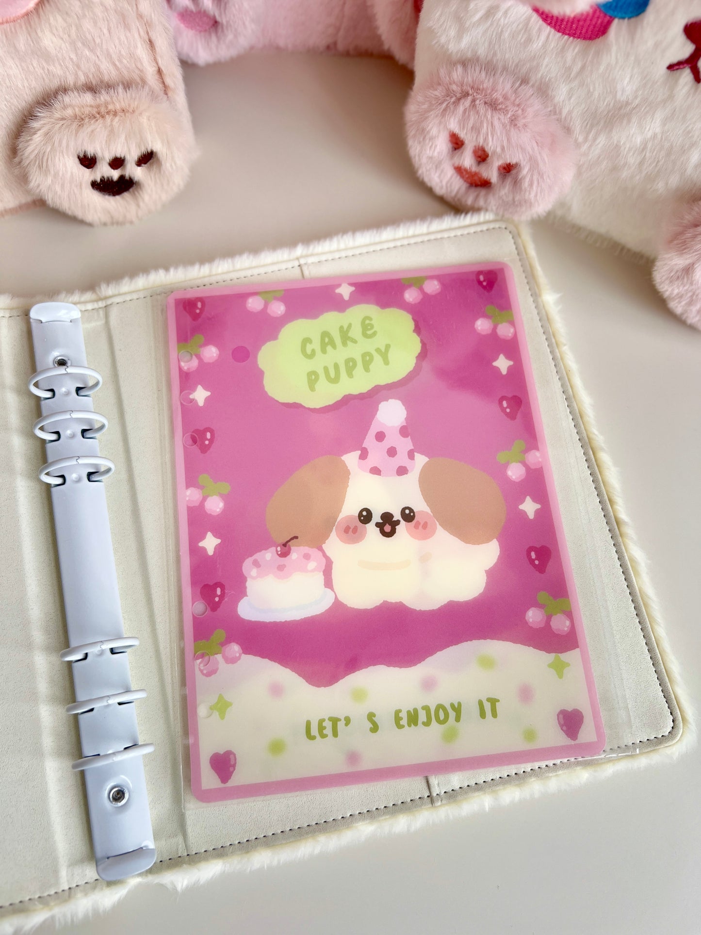 Furry Animals A5 Loose-leaf 4-Grid Photo Card Binder 2.0