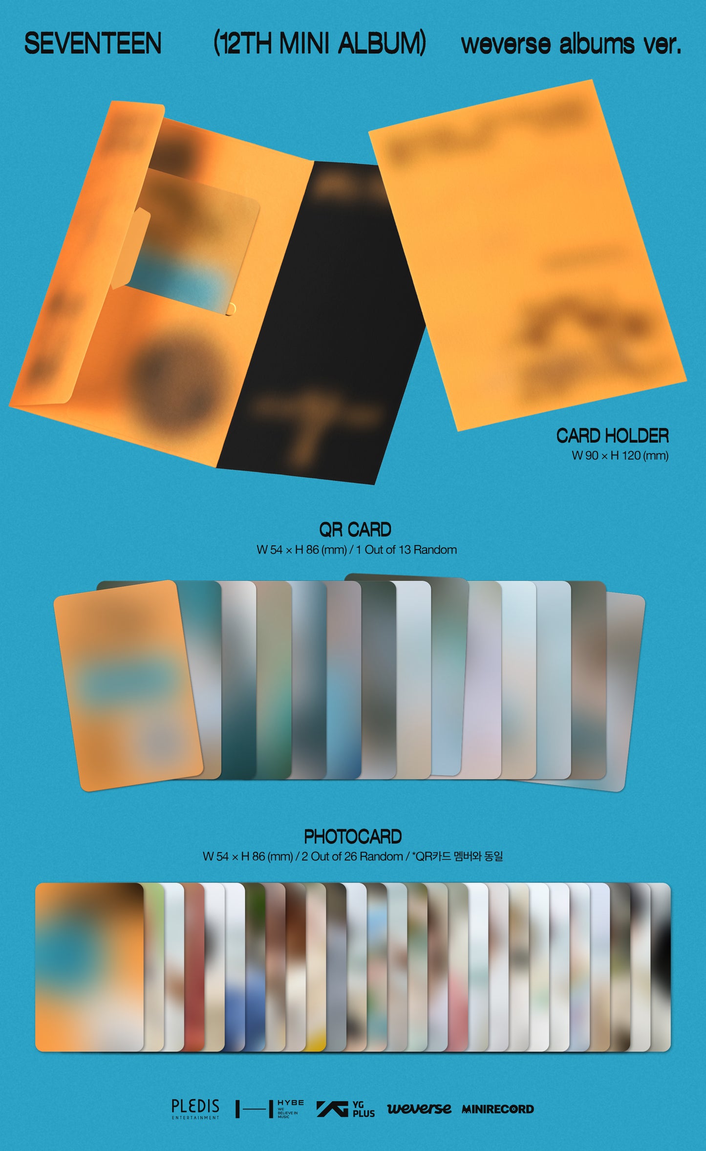 (Pre-order) SEVENTEEN - 12th Mini Album [SPILL THE FEELS](Weverse ver.)