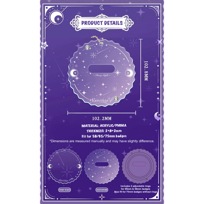 [Starry Night] - Acrylic Display Frame for Badges