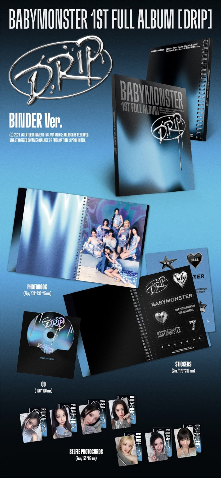 BABYMONSTER - 1st Full Album [DRIP] (BINDER Ver.)