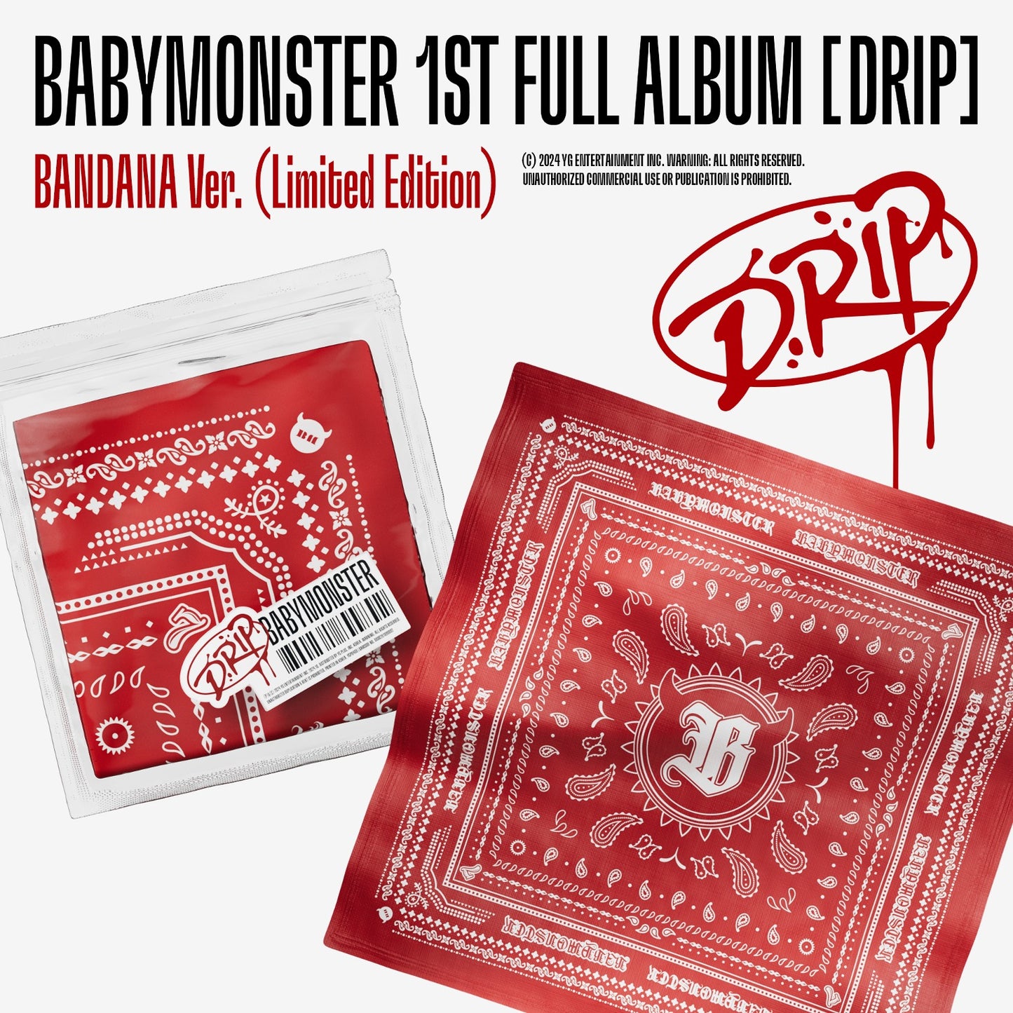 BABYMONSTER - 1st Full Album [DRIP] (BANDANA Ver.)