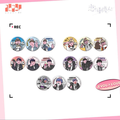 EVOLxLOVE/恋与制作人 x MY FRIEND RABBIT - Badgs (15 Types)