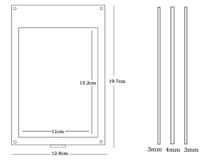 [TREND] Magazine - 6in Acrylic Postcard Display Frame (Large)