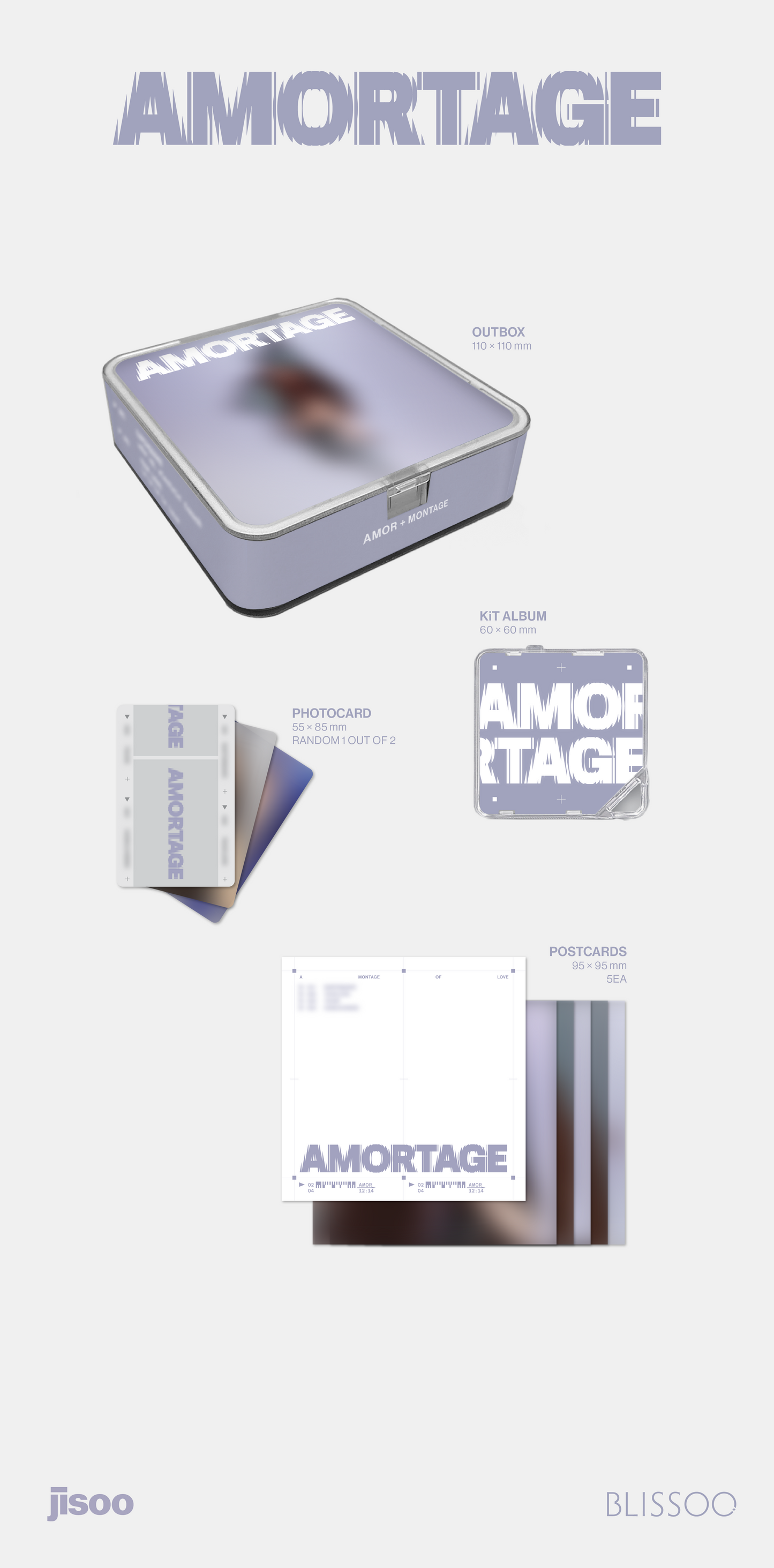 (Pre-order) JISOO - Mini Album [AMORTAGE] (APP Ver.)