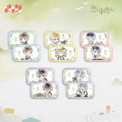 EVOLxLOVE/恋与制作人 - 茶园一日 Cartoon Badge/Pin (All 5 Types)