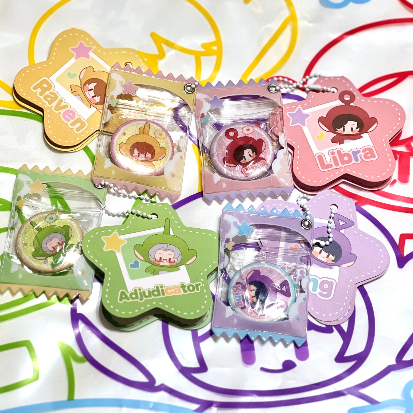 (Pre-order) Tears of Themis x Teletubbies - Mini adges/Pins