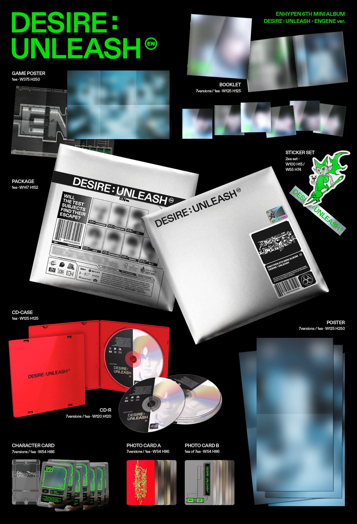 (Pre-order) ENHYPEN - [DESIRE: UNLEASH] (ENGENE ver.)