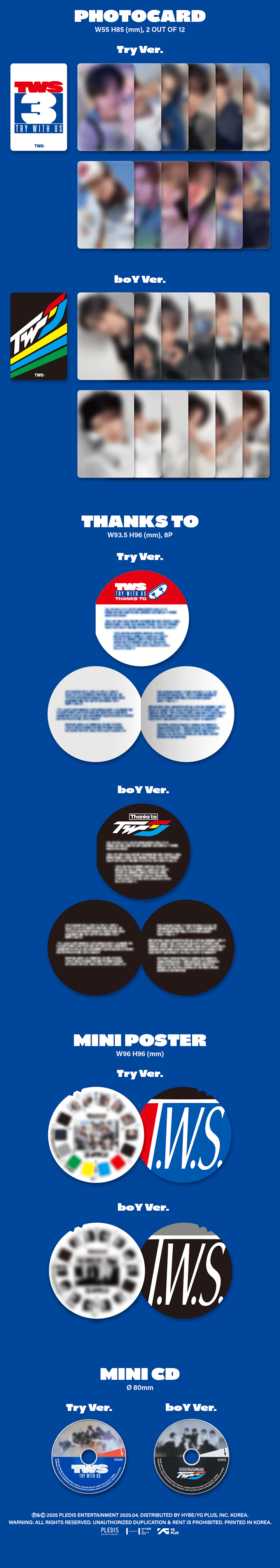 (Pre-order) TWS - 3rd Mini Album [TRY WITH US]