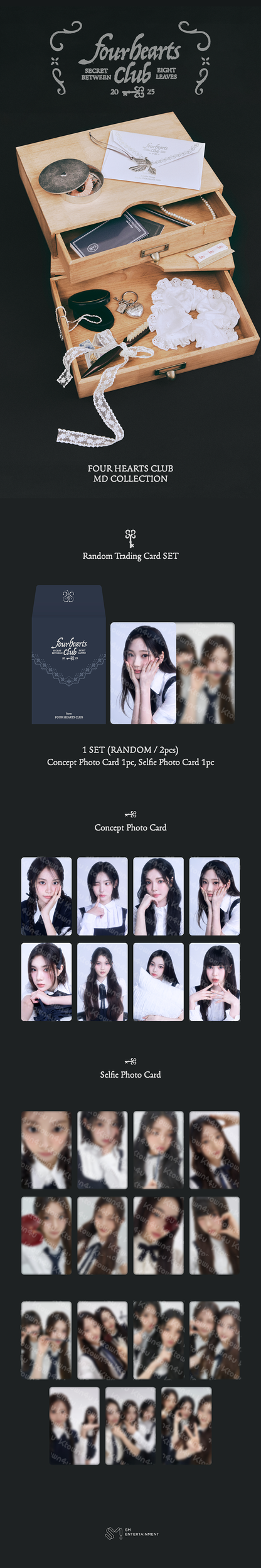 Hearts2Hearts (h2h) - [Four Hearts Club MD] Random Trading Card Set