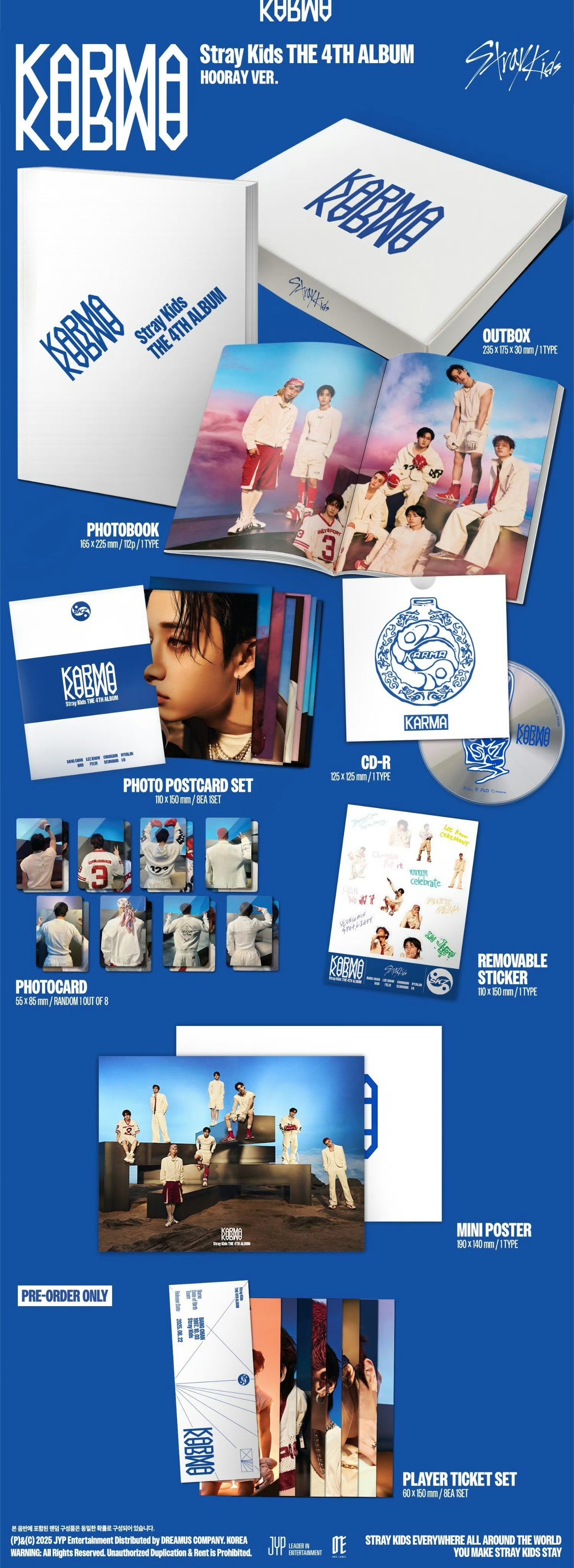 (Pre-order) STRAY KIDS - The 4th Album [KARMA] (Photobook ver.)