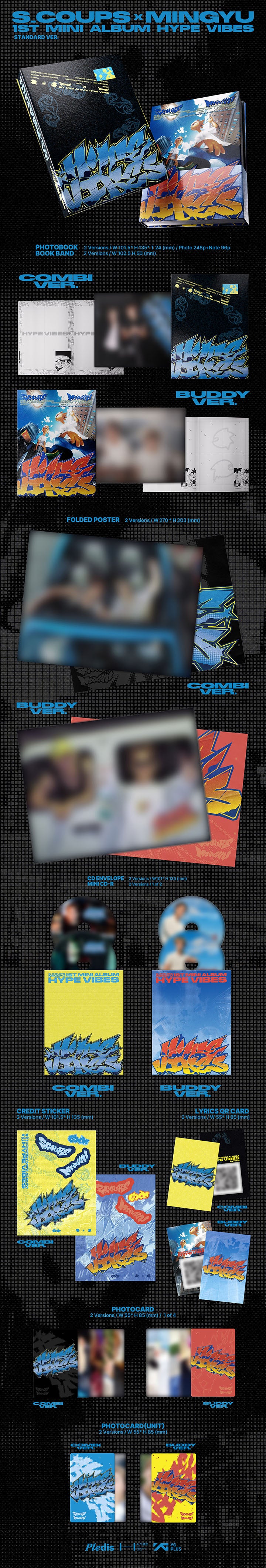 (Pre-order) CxM(SEVENTEEN) - 1st Mini Album [HYPE VIBES] (Photobook ver.)