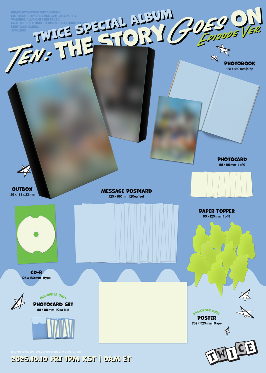 (Pre-order) TWICE - Special Album [TEN: THE STORY GOES ON] (EPISODE ver.)