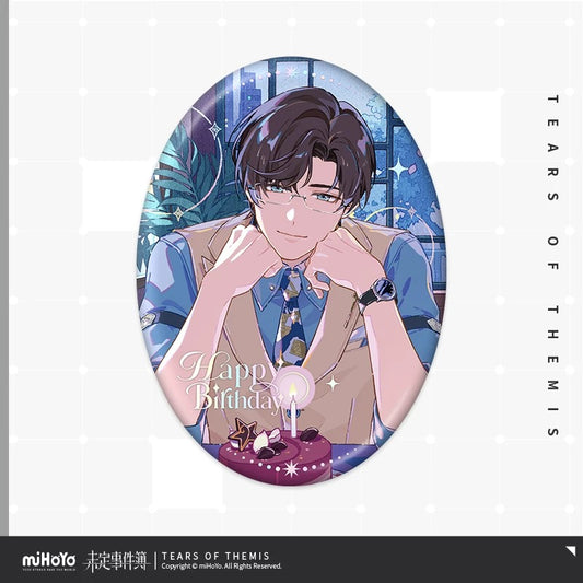 (Pre-order) Tears of Themis/未定事件簿 - Artem 左然 Birthday Merch [予爱未名系列-同生]- Oval Badge/Pin