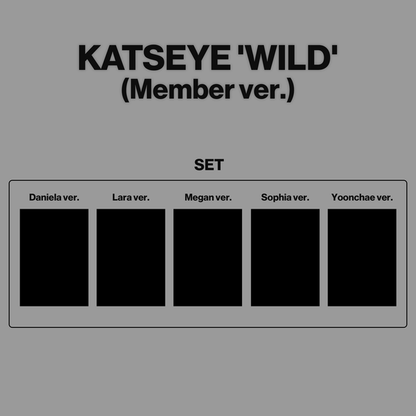 (Pre-order) KATSEYE - [WILD] (Member ver.)