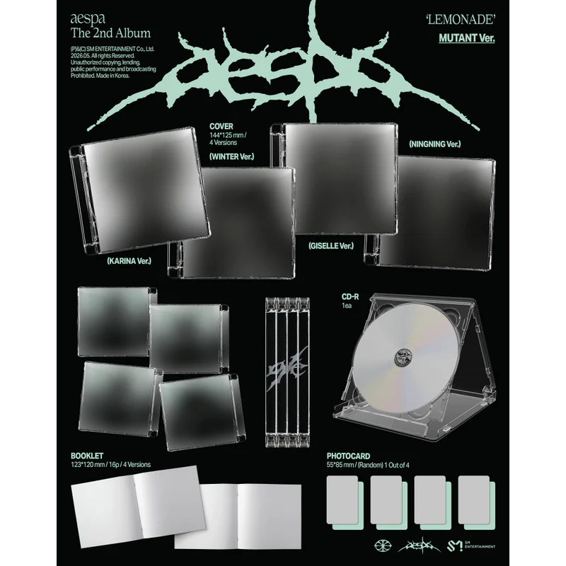 (Pre-order) AESPA - The 2nd Album [LEMONADE] (MUTANT Ver.)