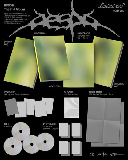 (Pre-order) AESPA - The 2nd Album [LEMONADE] (ACID Ver.)
