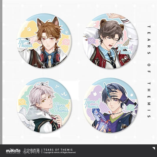 (Pre-order) Tears of Themis/未定事件簿 - [My Fur-Ever Schoolmate] 心动出勤 - Badge/Pin