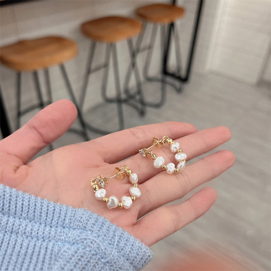 Pearl Ring Earrings