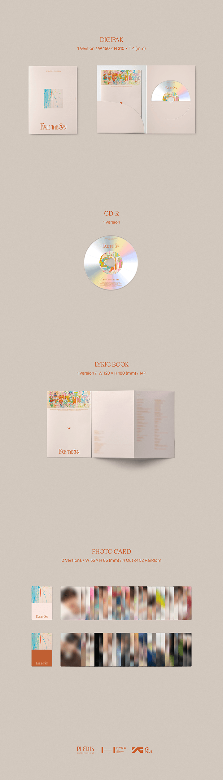 SEVENTEEN - The 4th Album [Face the Sun] (Carat Ver.)