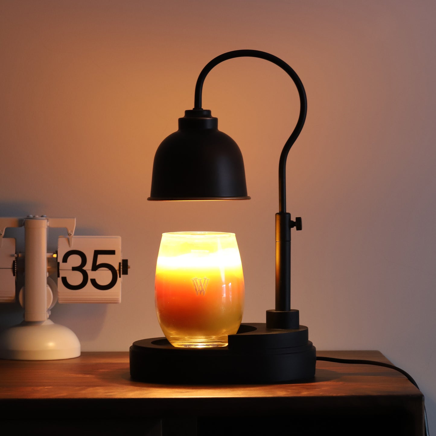 Marble Liftable Candle Warmer Lamp