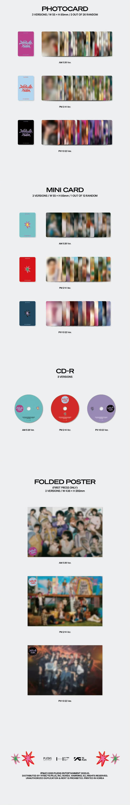 SEVENTEEN - 11th Mini Album [Seventeenth Heaven] (3 Versions)