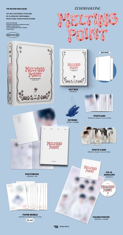 ZEROBASEONE(ZB1) - 2nd Mini Album [Melting Point](3 Versions)