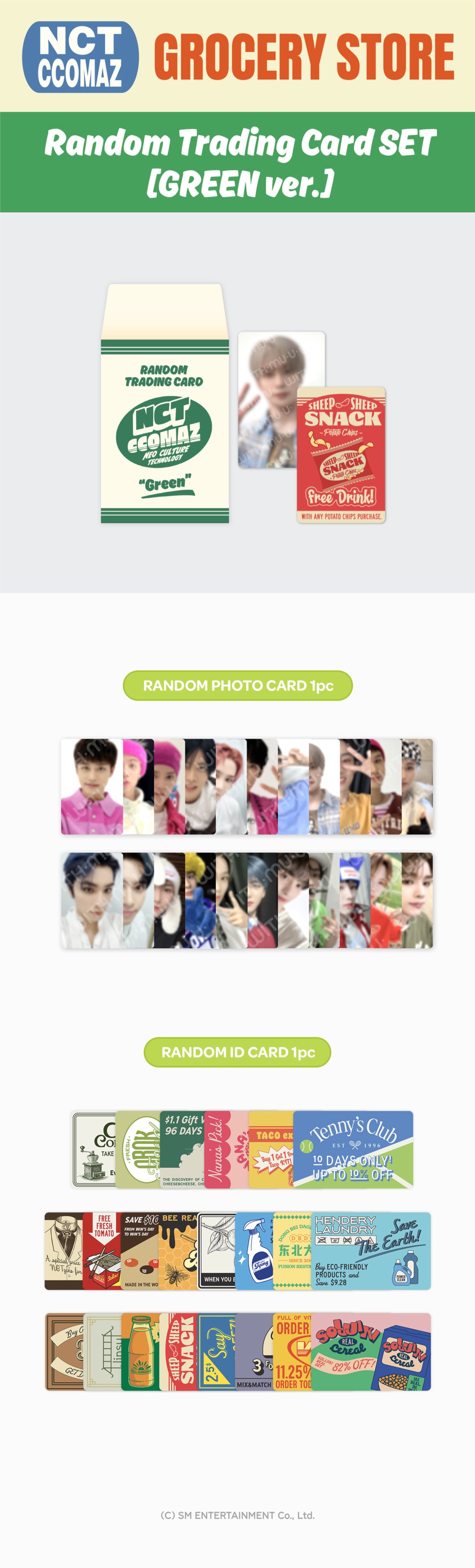 NCT - CCOMAZ Grocery Store 2nd MD Trading Card (1 Pack)