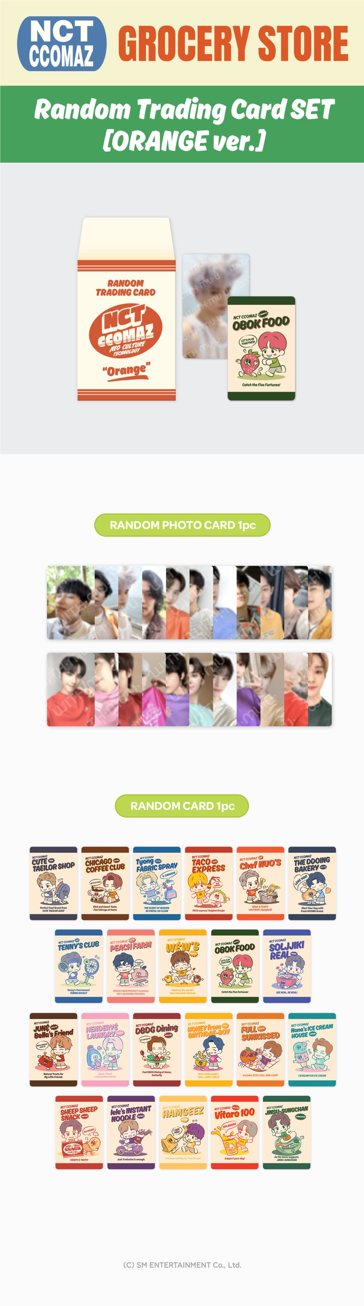 NCT - CCOMAZ Grocery Store 2nd MD Trading Card (1 Pack)