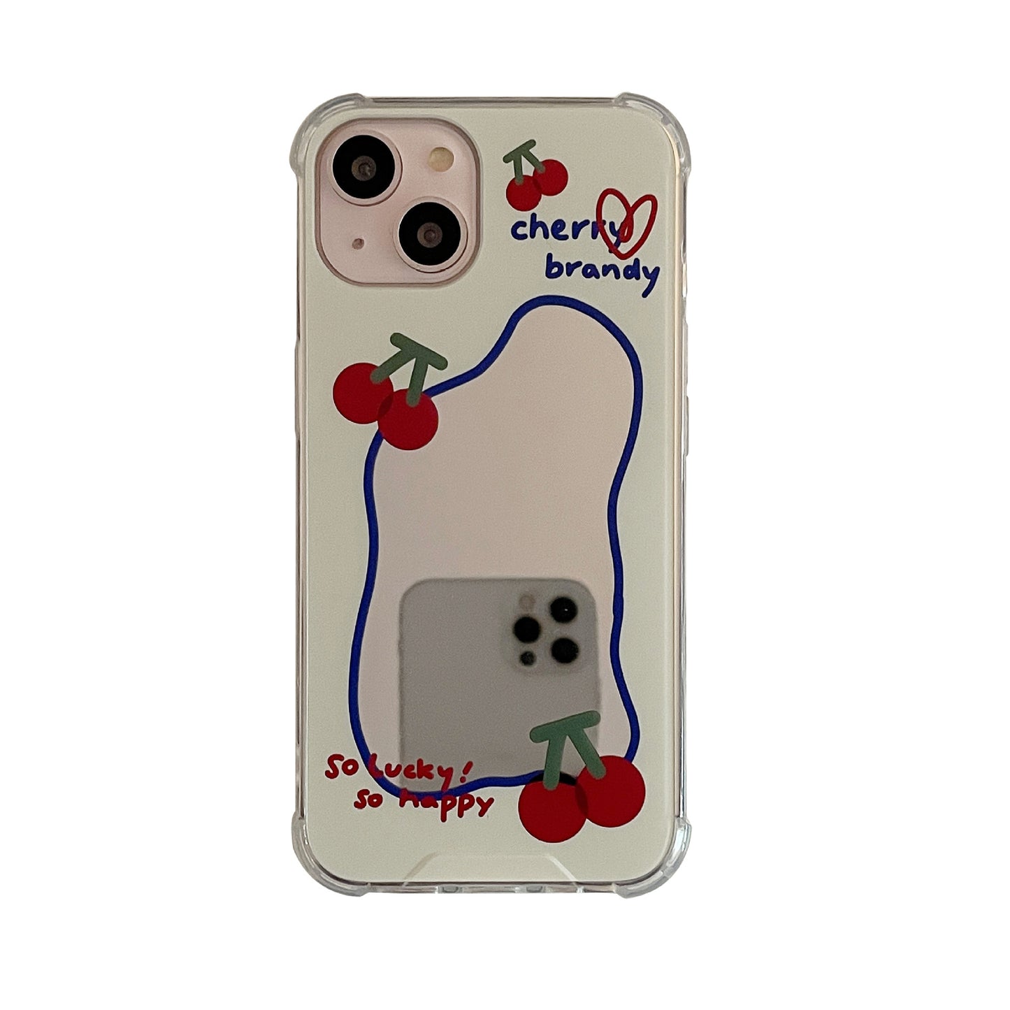 Cartoon Cute Mirror Phone Cases for iPhone (1 PC)