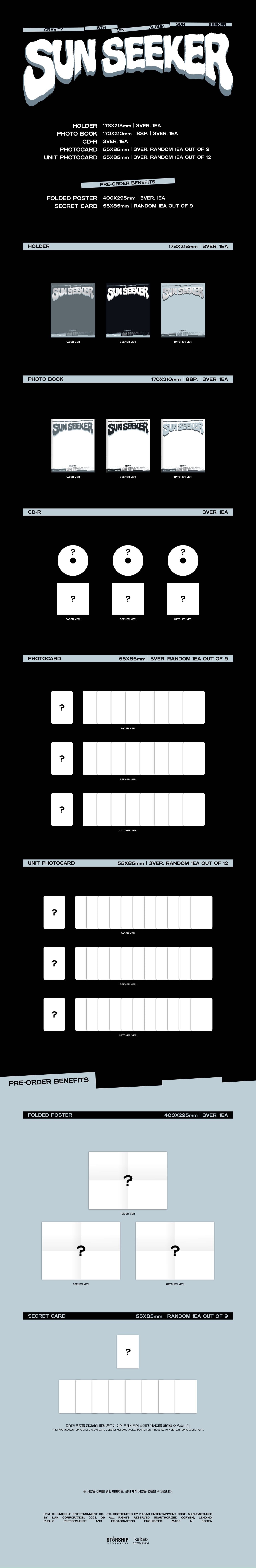 CRAVITY - 6th Mini Album [Sun Seeker] (3 Versions)